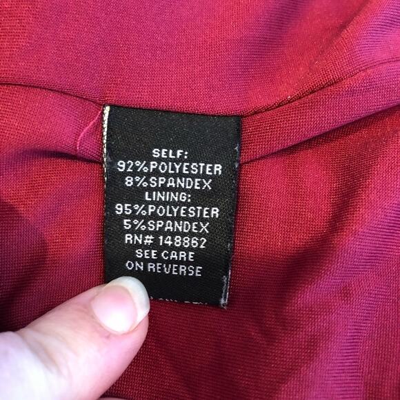 Torrid raspberry pink red open front blazer size 2 or 2X - Picture 9 of 12